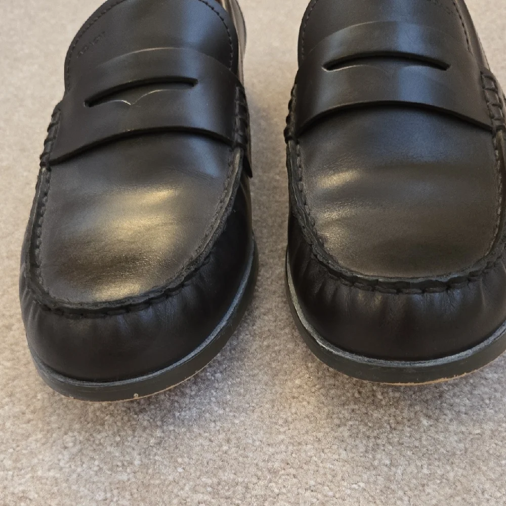Coach Brown Leather Slip-On Loafers